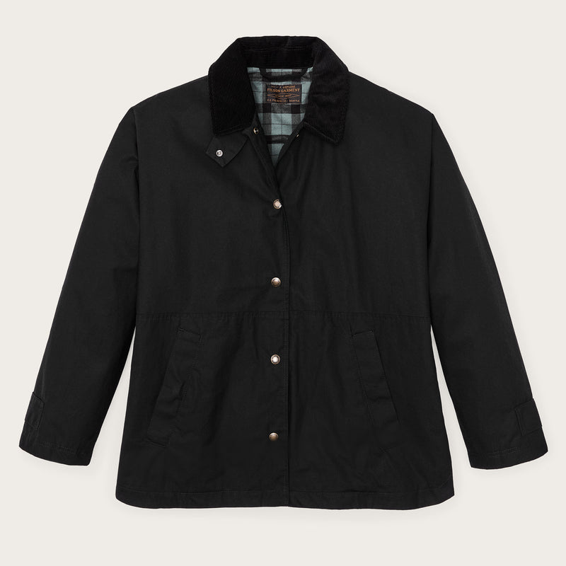 Veste harbor front femme cirée par Filson | Black (Black)