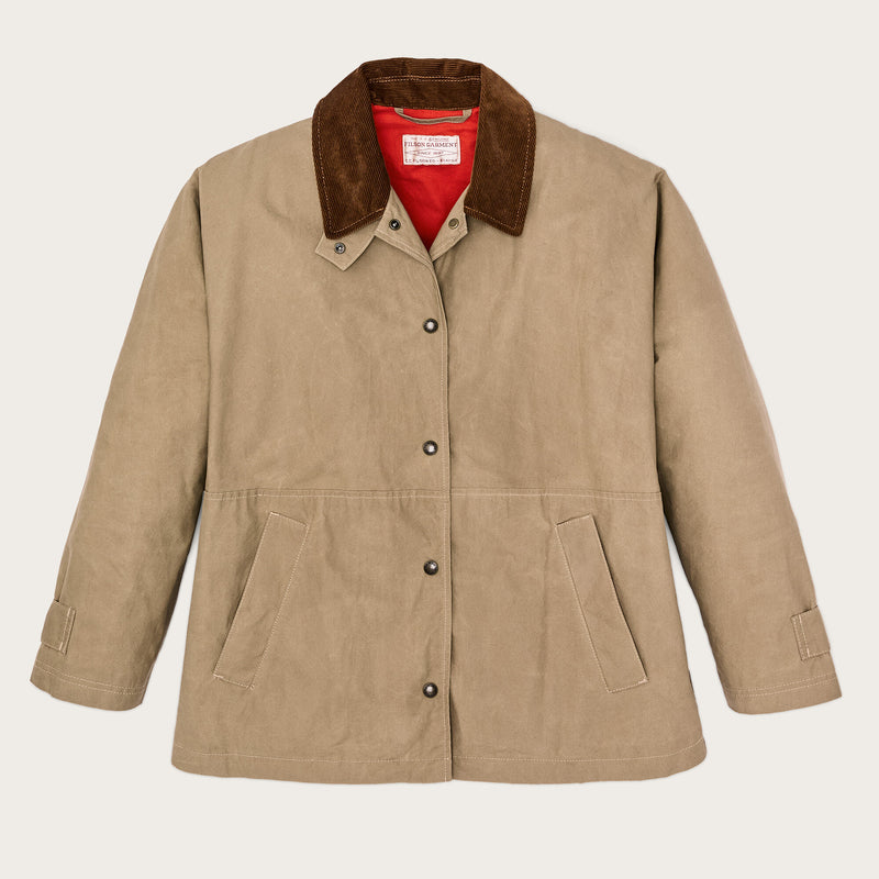 Women’s harbor front waxed jacket by Filson | Tan (Beige)
