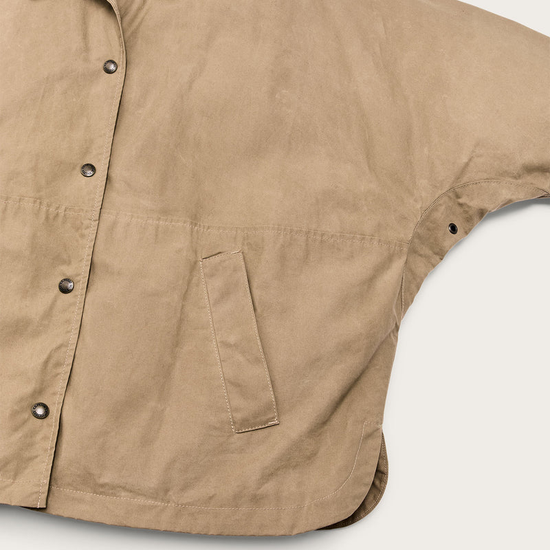 Women’s harbor front waxed jacket by Filson | Tan (Beige)