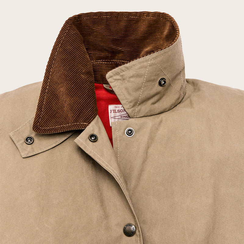 Women’s harbor front waxed jacket by Filson | Tan (Beige)