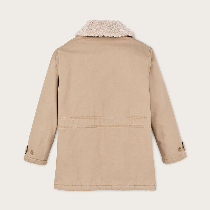 Women’s canvas packer coat by Filson | Natural (Beige)