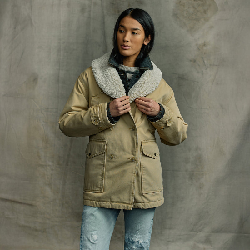 Women’s canvas packer coat by Filson | Natural (Beige)