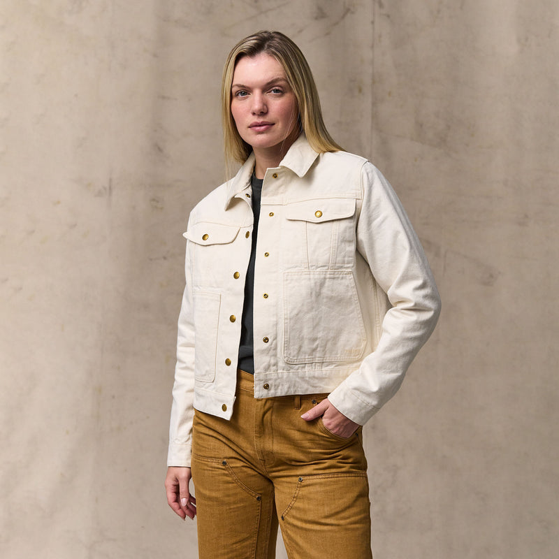 Women's canvas short cruiser by Filson | Natural seed (White)