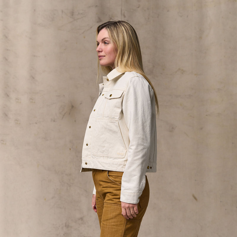 Women's canvas short cruiser by Filson | Natural seed (White)