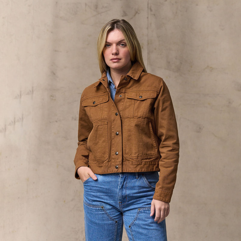 Women's canvas short cruiser by Filson | Harvest tan (Brown)