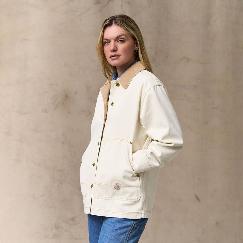 Women's 11-oz. denim barn coat by Filson | Natural seed (White)
