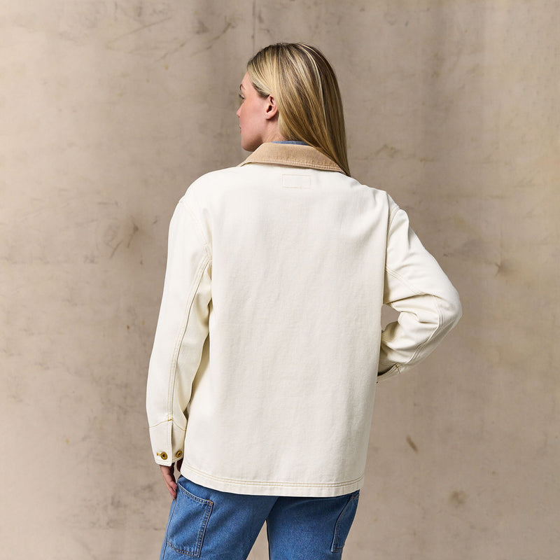 Women's 11-oz. denim barn coat by Filson | Natural seed (White)