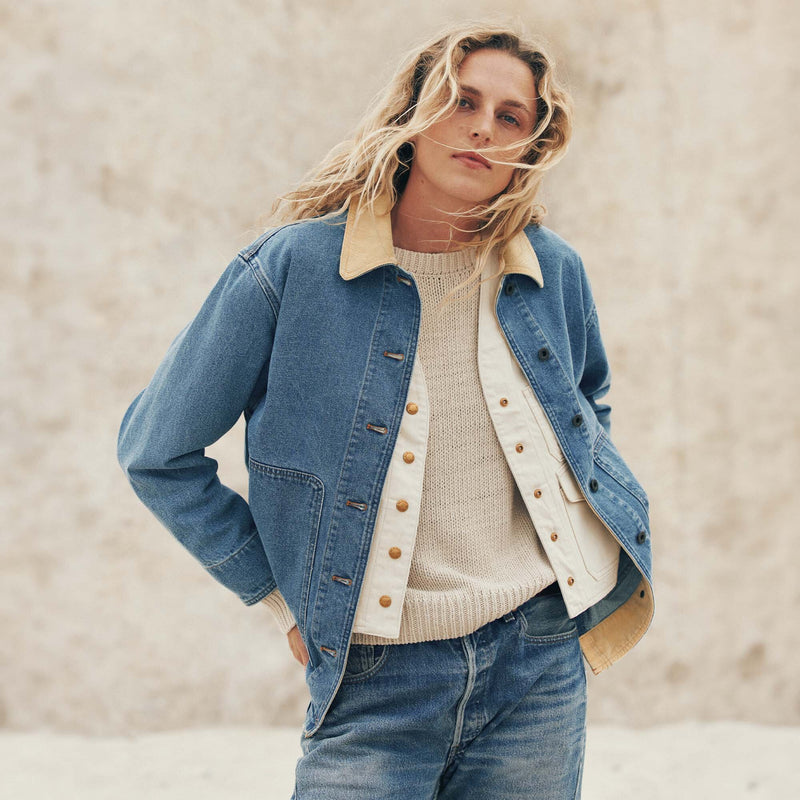 Women's 11-oz. denim barn coat by Filson | Light indigo (Blue)