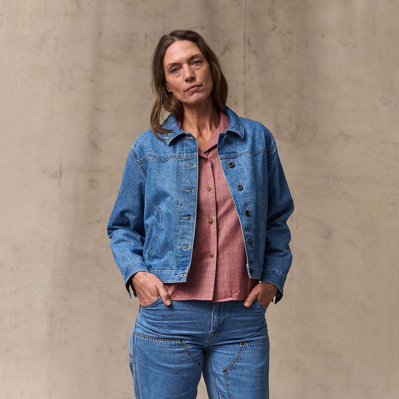 Women's western denim jacket by Filson | Light indigo (Blue)