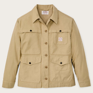 Women's reverse sateen cruiser jacket by Filson | Antique khaki (Yellow)