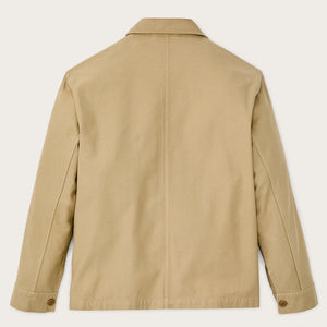 Women's reverse sateen cruiser jacket by Filson | Antique khaki (Yellow)