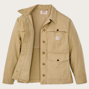 Women's reverse sateen cruiser jacket by Filson | Antique khaki (Yellow)