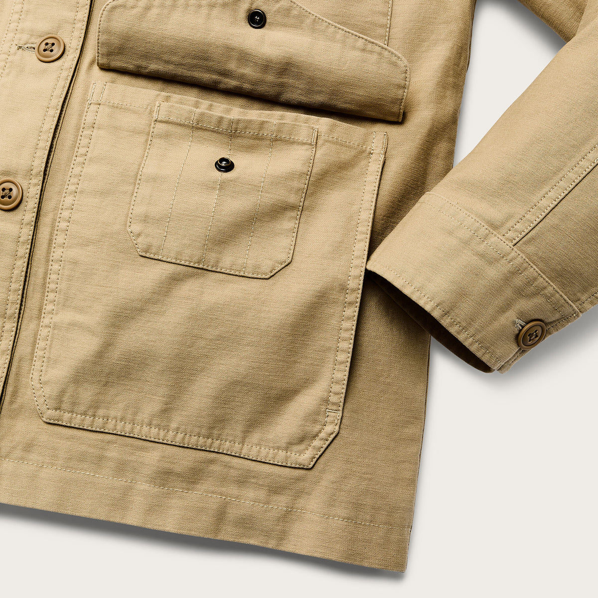 Women's reverse sateen cruiser jacket by Filson | Antique khaki