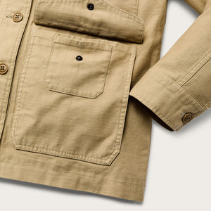 Women's reverse sateen cruiser jacket by Filson | Antique khaki (Yellow)