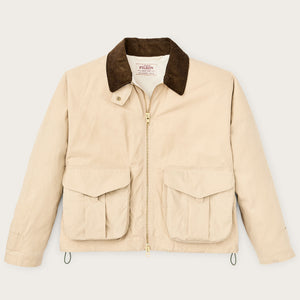 Women's dry wax short work jacket by Filson | Quail tan (Yellow)