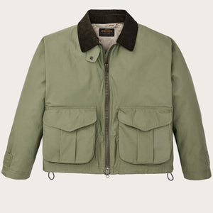 Women's dry wax short work jacket by Filson | Slate olive (Green)