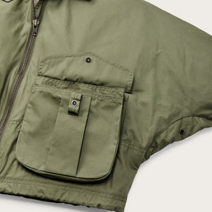 Women's dry wax short work jacket by Filson | Slate olive (Green)