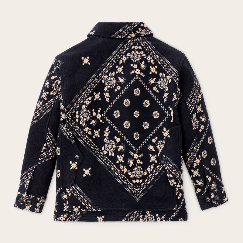 Women's jacquard wool cruiser jacket by Filson | Ink navy (Blue)