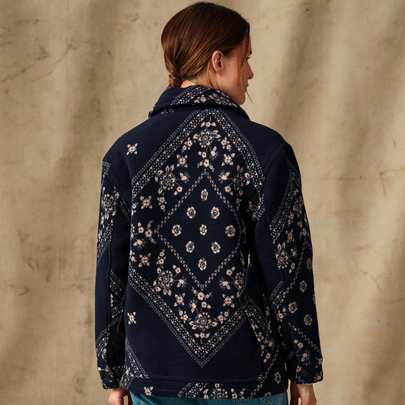 Women's jacquard wool cruiser jacket by Filson | Ink navy (Blue)