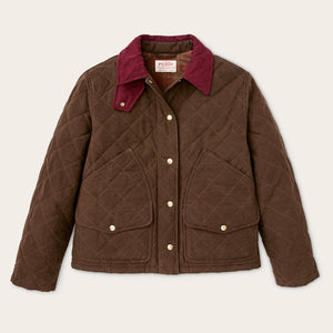Women's quilted outfitter jacket by Filson | Dark brown (Brown)