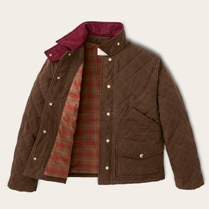 Women's quilted outfitter jacket by Filson | Dark brown (Brown)