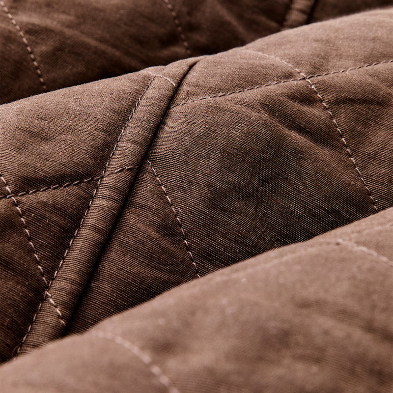 Women's quilted outfitter jacket by Filson | Dark brown (Brown)