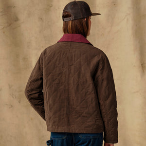 Women's quilted outfitter jacket by Filson | Dark brown (Brown)