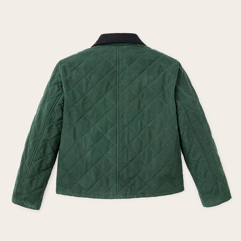 Women's quilted outfitter jacket by Filson | Deep forest (Green)