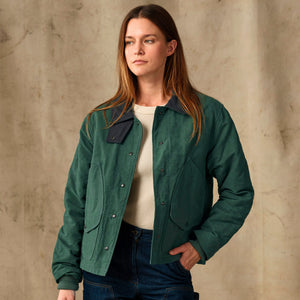 Women's quilted outfitter jacket by Filson | Deep forest (Green)