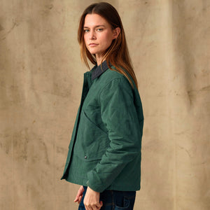 Women's quilted outfitter jacket by Filson | Deep forest (Green)