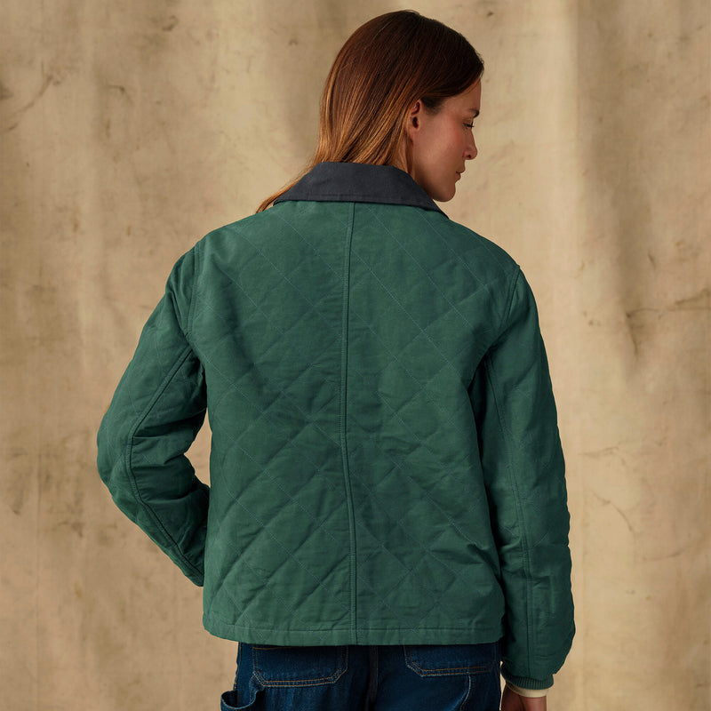 Women's quilted outfitter jacket by Filson | Deep forest (Green)