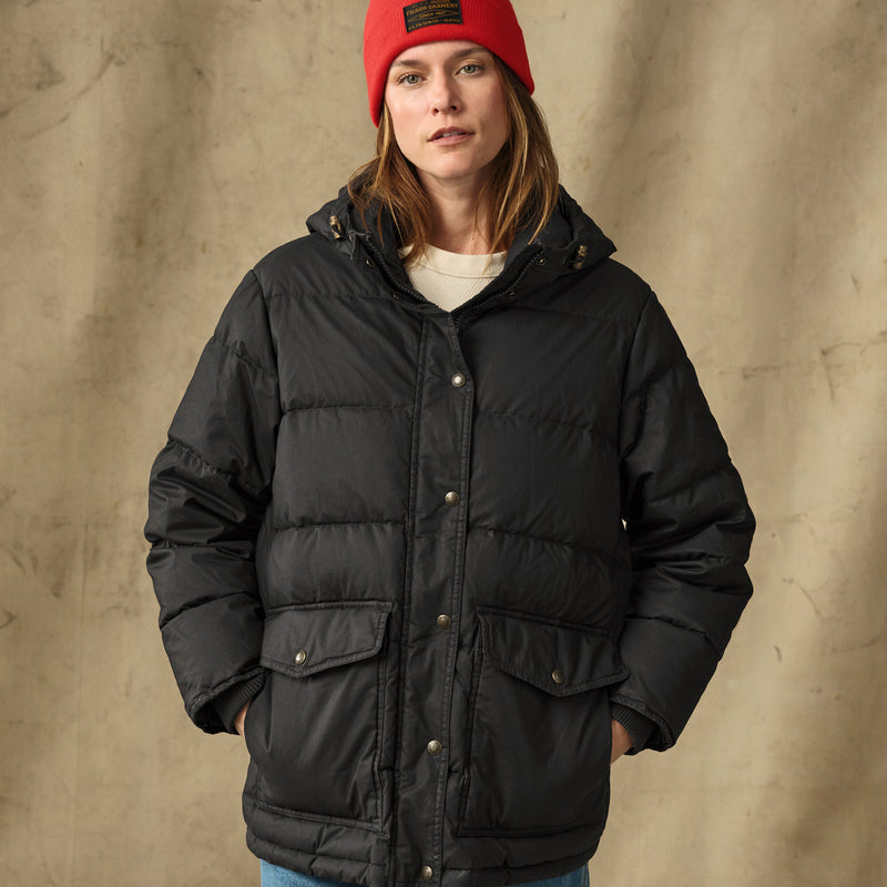 Women's heritage cotton down parka by Filson | Black (Black)