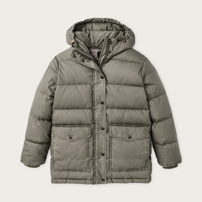 Women's heritage cotton down parka by Filson | Smokey olive (Green)