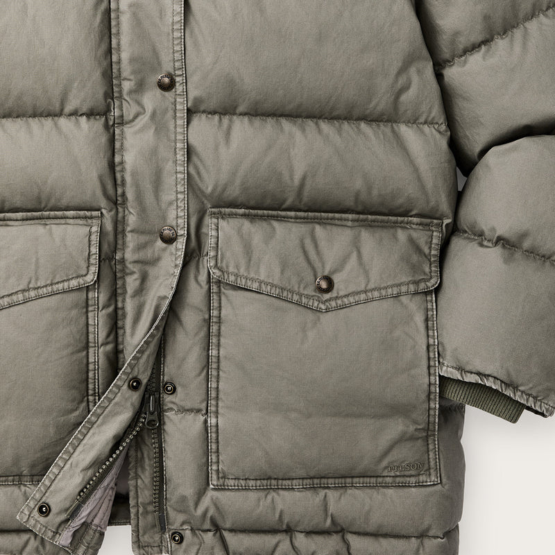 Women's heritage cotton down parka by Filson | Smokey olive (Green)