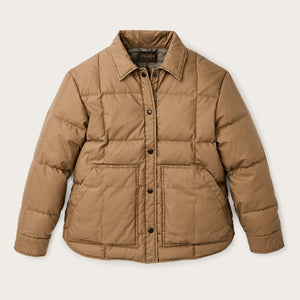 Women's heritage cotton down jacket by Filson | Antique bronze (Brown)