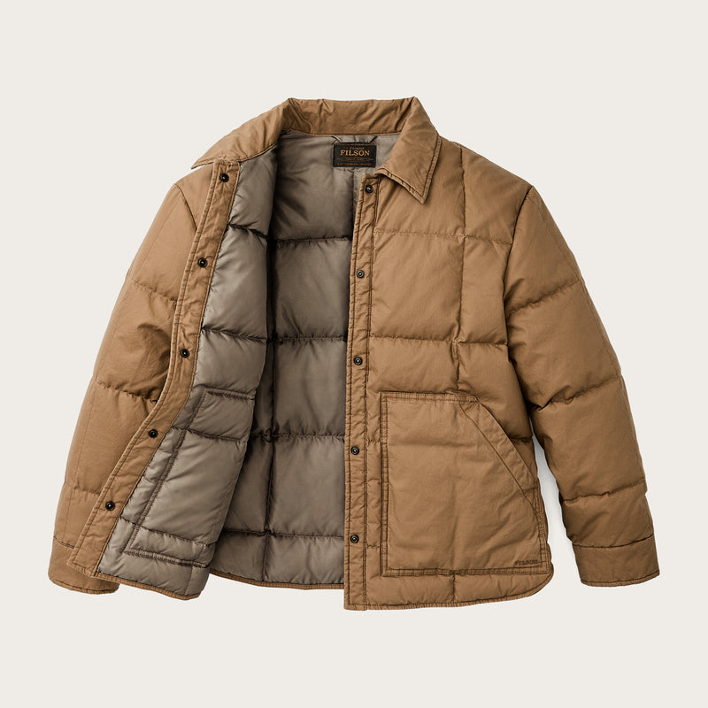 Women's heritage cotton down jacket by Filson | Antique bronze (Brown)