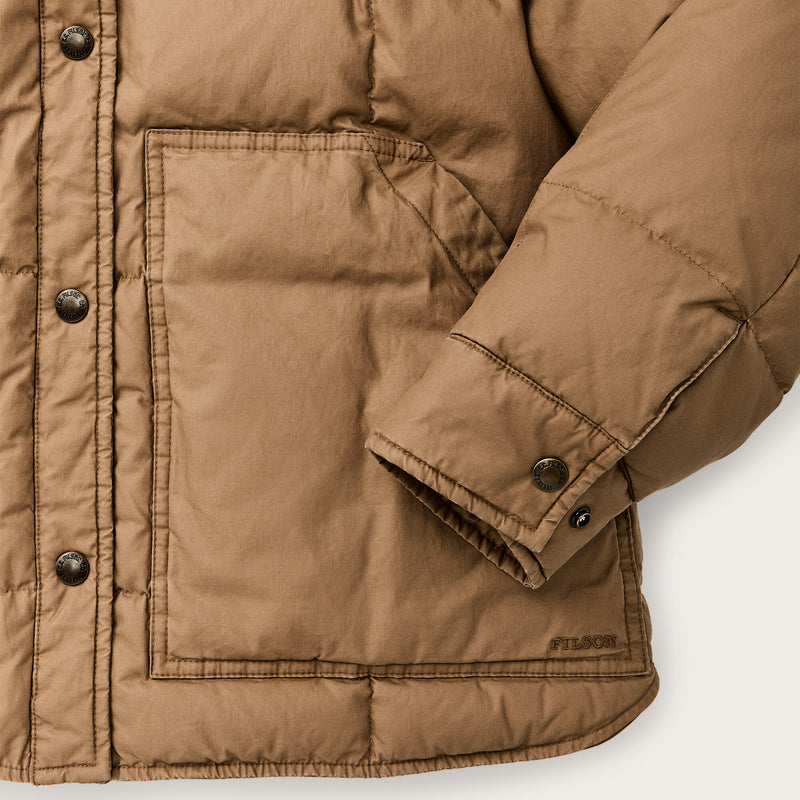 Women's heritage cotton down jacket by Filson | Antique bronze (Brown)