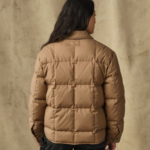 Women's heritage cotton down jacket by Filson | Antique bronze (Brown)