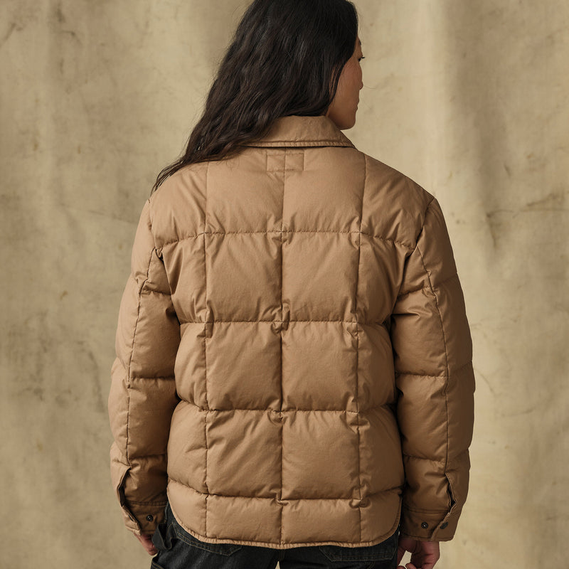 Women's heritage cotton down jacket by Filson | Antique bronze (Brown)