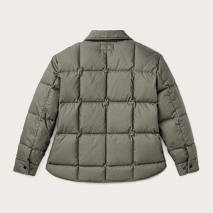 Women's heritage cotton down jacket by Filson | Smokey olive (Green)