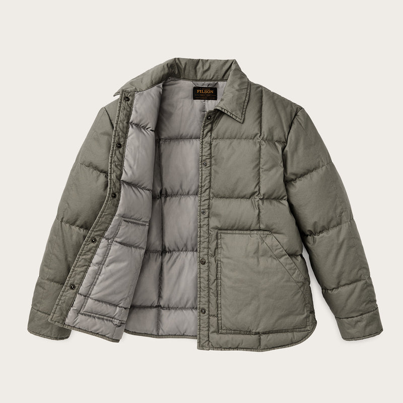 Women's heritage cotton down jacket by Filson | Smokey olive (Green)