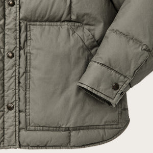 Women's heritage cotton down jacket by Filson | Smokey olive (Green)