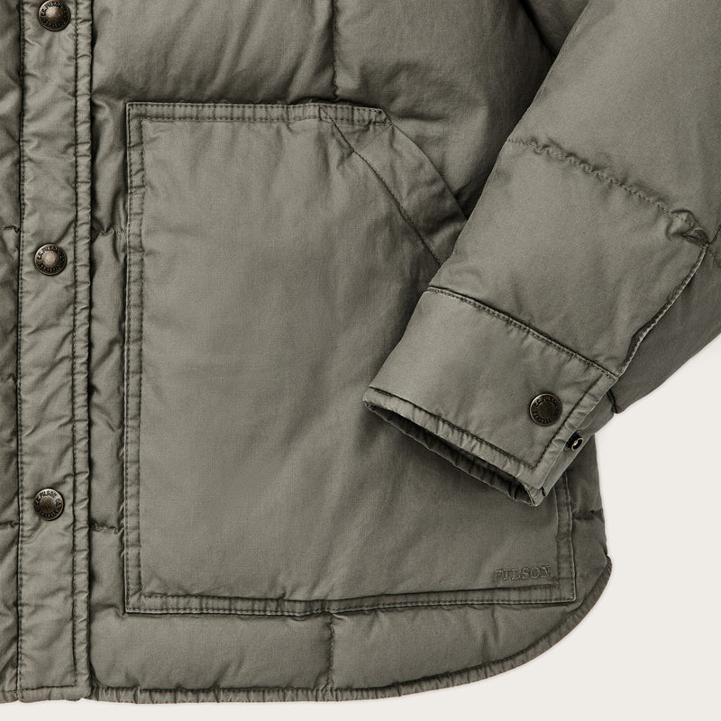 Women's heritage cotton down jacket by Filson | Smokey olive (Green)