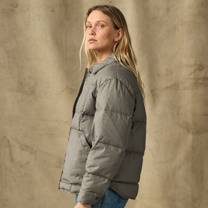 Women's heritage cotton down jacket by Filson | Smokey olive (Green)