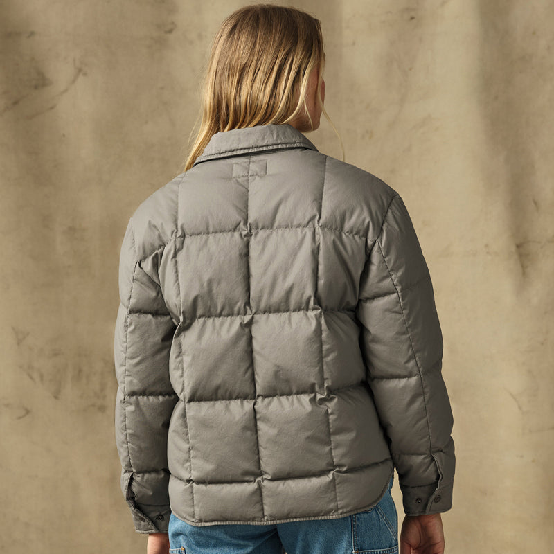Women's heritage cotton down jacket by Filson | Smokey olive (Green)