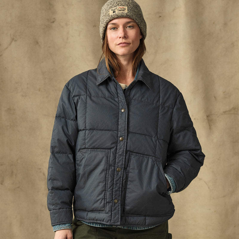 Women's heritage cotton down jacket by Filson | Bluefin (Blue)