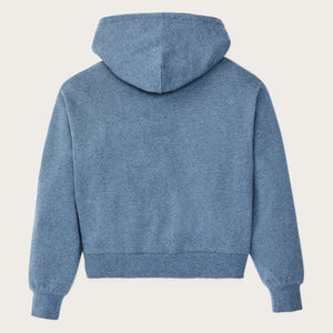 Women's french terry half-zip hoodie by Filson | Light blue (Blue)