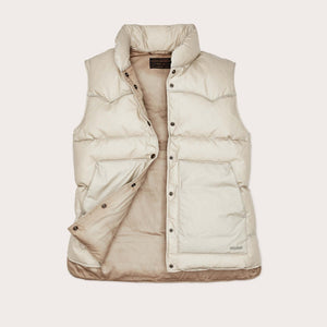 Women's waxed down vest by Filson | Light tan (Beige)