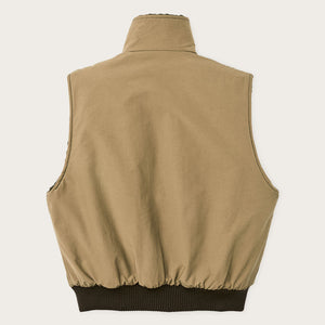 Women’s reversible wooly fleece vest by Filson | Tan (Beige)