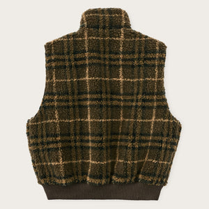 Women’s reversible wooly fleece vest by Filson | Tan (Beige)